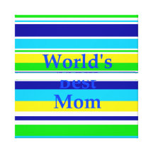 Le meilleur été de maman des mondes barre le jaune impressions sur toile