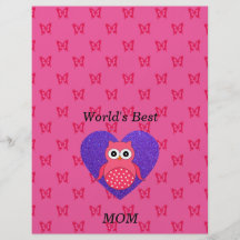 Le meilleur hibou de rose de maman des mondes prospectus