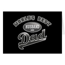 Le meilleur mari et le papa du monde cartes de vœux
