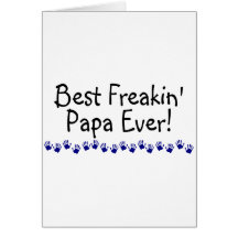 Le meilleur papa de Freakin jamais Carte De Vœux