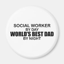 Le meilleur papa du monde - assistant social aimants