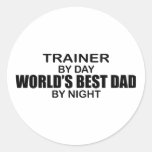 Le meilleur papa du monde - entraîneur autocollant