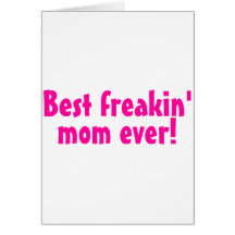 Le meilleur rose de maman de Freakin jamais Cartes De Vœux