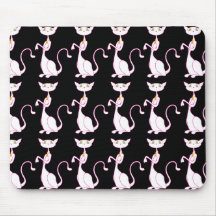 Le Meow Blanc Mousepad