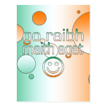 Le Merci gaélique irlandais de cadeaux/vont Raibh  Cartes Postales