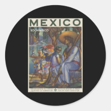 Le Mexique Xochimilco Adhésif
