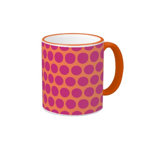 Le mod orange de framboise pointille la tasse