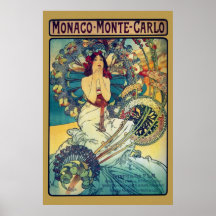 Le Monaco Monte Carlo (or) Affiches