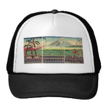 Le mont Fuji circa des 1860's Casquettes De Camionneur