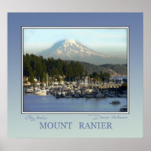 Le mont Rainier Affiches