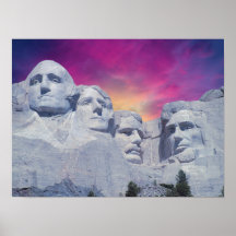 Le mont Rushmore, présidents du Dakota du Sud, Eta Posters