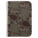 Le motif de textile de tissu allument le folio étuis clavier kindle