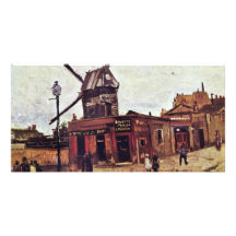 Le Moulin De La Galette By Vincent Van Gogh Photo Card