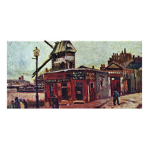 Le Moulin De La Galette By Vincent Van Gogh Photo Greeting Card