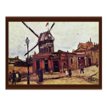 Le Moulin De La Galette By Vincent Van Gogh Postcard