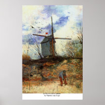 Le Moulin de la Galette by Vincent van Gogh Posters