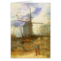 Le Moulin Galette by Vincent van Gogh, Windmill Cards