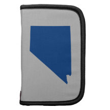 Le Nevada en bleu et argent Agenda Folio