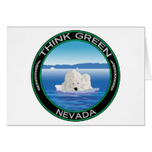 Le Nevada polaire vert Carte De Vœux