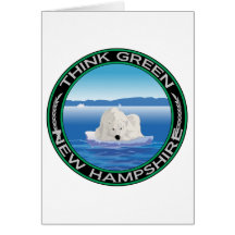 Le New Hampshire polaire vert Cartes De Vœux