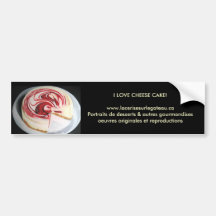 Le new-yorkais, I LOVE CHEESE CAKE!www.lacerise... Bumper Sticker