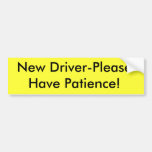 Le nouveau Conducteur-Svp ont la patience ! Autocollants Pour Voiture
