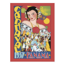 Le Panama Carnaval 1937 Carte Postale