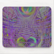 Le paon pourpre fait varier le pas de Mousepad Tapis De Souris