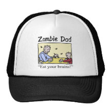 Le papa de zombi, mangent vos cerveaux casquettes