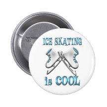 Le patinage de glace est frais badge avec épingle