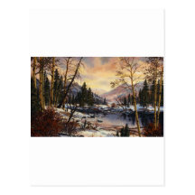 Le pays des merveilles 24x30-1 d'hiver carte postale