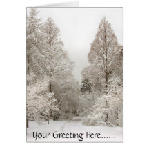 Le pays des merveilles d'hiver carde des cartes de