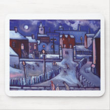 LE PAYS DES MERVEILLES D'HIVER TAPIS DE SOURIS