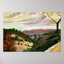 "Le paysage méditerranéen" prospèrent par Merimee Poster