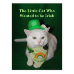 Le petit chat qui a voulu être irlandais carte postale