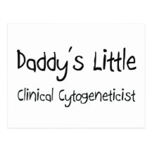 Le petit Cytogeneticist clinique du papa Cartes Postales