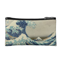 Le petit sac cosmétique de grande vague trousse de maquillage