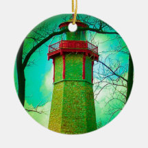 Le PHARE le plus ancien à l'île de centre de Toron Ornements De Noël