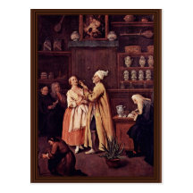 Le pharmacien par Longhi Pietro (la meilleure qual Carte Postale