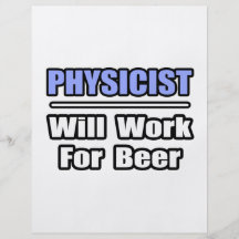 Le physicien… travaillera pour la bière prospectus