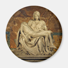 Le Pieta de Michaël Angelo en basilique de St Pete Magnets Pour Réfrigérateur