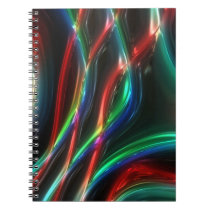 Le plastique métallique attache le carnet de notes carnets