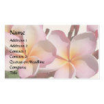 Le Plumeria fleurit le carte de visite