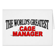 Le plus grand directeur de la cage du monde carte de vœux