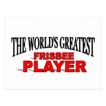 Le plus grand joueur du frisbee du monde carte postale