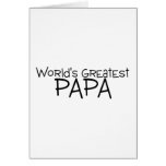 Le plus grand papa des mondes cartes de vœux
