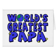 Le plus grand papa du monde carte de vœux
