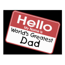 Le plus grand papa du monde carte postale