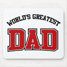 Le plus grand rouge de Mousepad de papa des mondes Tapis De Souris