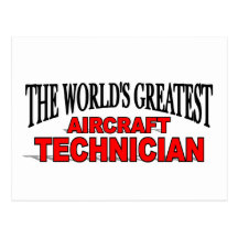 Le plus grand technicien des avions du monde carte postale
